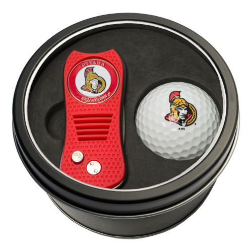 Ottawa Senators Tin Gift Set with Switchfix Divot Tool and Golf Ball