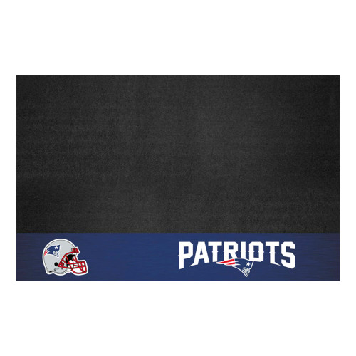 New England Patriots Grill Mat Patriot Head Primary Logo and Wordmark Navy