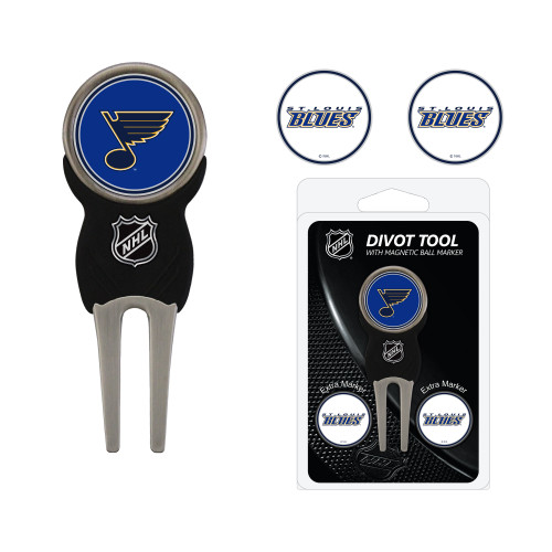 St Louis Blues Divot Tool Pack With 3 Golf Ball Markers