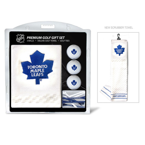Toronto Maple Leafs Embroidered Golf Towel, 3 Golf Ball, and Golf Tee Set