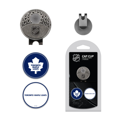 Toronto Maple Leafs Cap Clip With 2 Golf Ball Markers