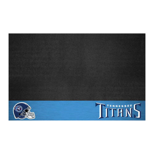 Tennessee Titans Grill Mat Flaming T Primary Logo and Wordmark Navy
