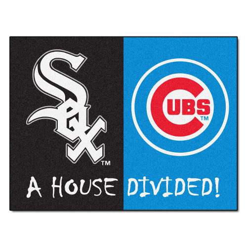 MLB House Divided - White Sox / Cubs House Divided Mat 33.75"x42.5"