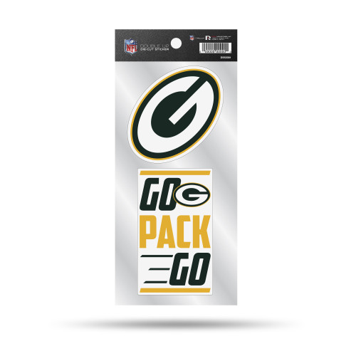 Green Bay Packers Double Up Die Cut Sticker