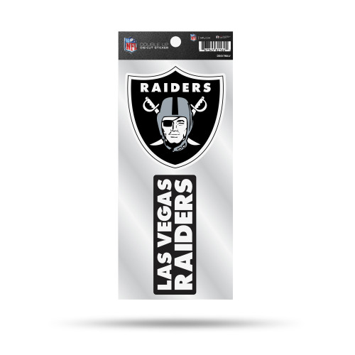 Las Vegas Raiders Double Up Die Cut Sticker