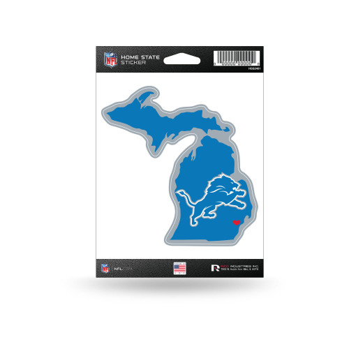 Detroit Lions Home State Sticker
