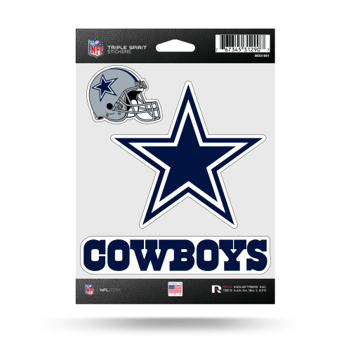 Dallas Cowboys Triple Spirit Stickers