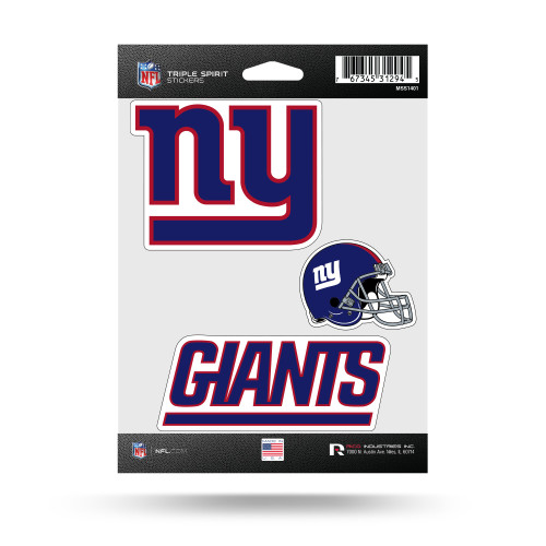 New York Giants Triple Spirit Stickers