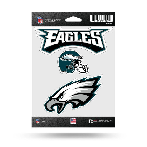 Philadelphia Eagles Triple Spirit Stickers