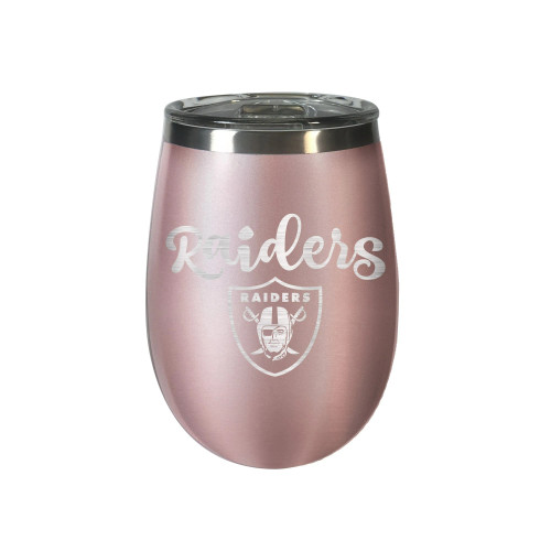 Las Vegas Raiders 10 oz. Rose Gold BLUSH Wine Tumbler