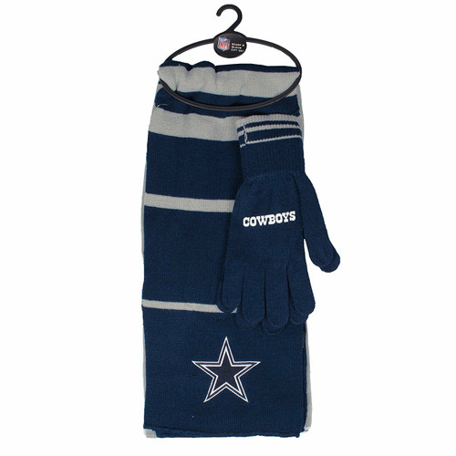Dallas Cowboys Scarf and Glove Gift Set