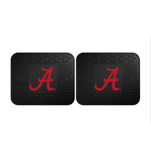 University of Alabama - Alabama Crimson Tide 2 Utility Mats A Primary Logo Black
