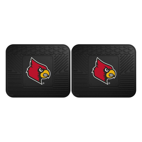 University of Louisville - Louisville Cardinals 2 Utility Mats Cardinal Primary Logo Black