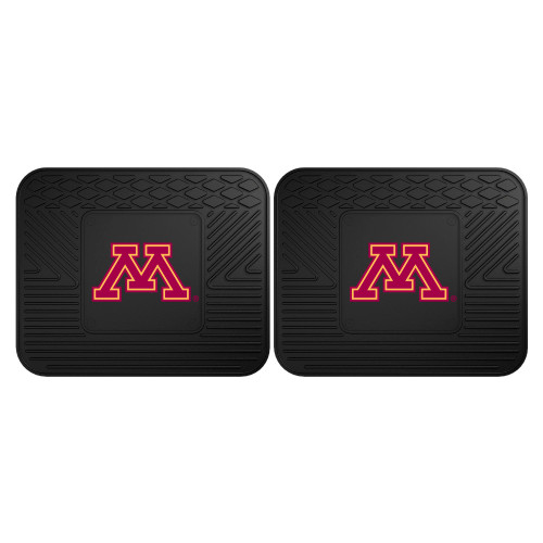 University of Minnesota - Minnesota Golden Gophers 2 Utility Mats Block M Primary Logo Black