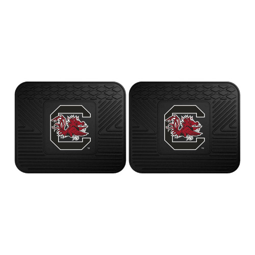 University of South Carolina - South Carolina Gamecocks 2 Utility Mats Gamecock G Primary Logo Black