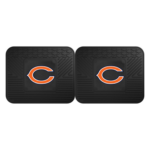 Chicago Bears 2 Utility Mats "C" Logo Black