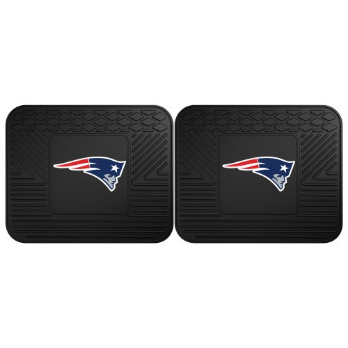 New England Patriots 2 Utility Mats Patriot Head Primary Logo Black