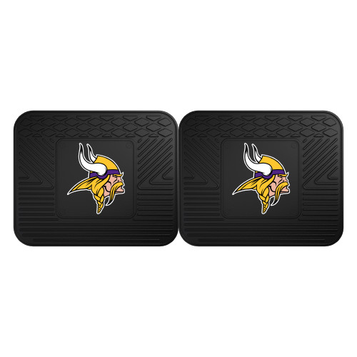 Minnesota Vikings 2 Utility Mats Viking Head Primary Logo Black