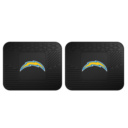 Los Angeles Chargers 2 Utility Mats Bolt Primary Logo Black