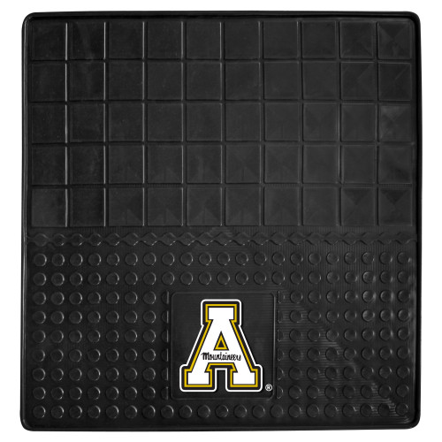 Appalachian State University - Appalachian State Mountaineers Heavy Duty Vinyl Cargo Mat "A & Mountaineers" Logo Black