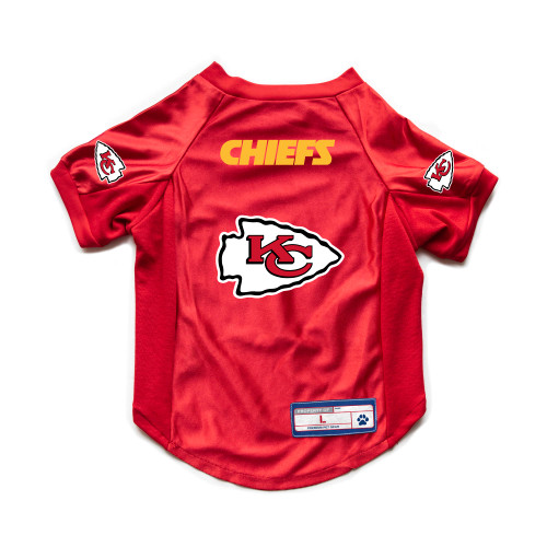 Kansas City Chiefs Pet Jersey Stretch Size L