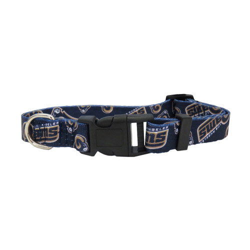 Los Angeles Rams Pet Collar Size L