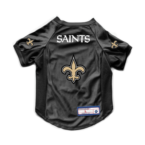 New Orleans Saints Pet Jersey Stretch Size XL