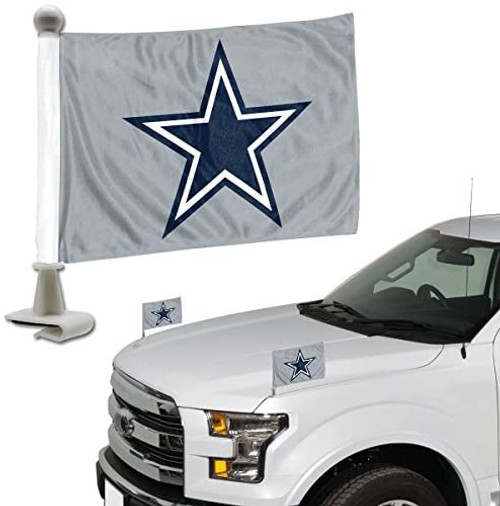 Dallas Cowboys Ambassador Flags Dallas Star Logo - Gray Flag Brown