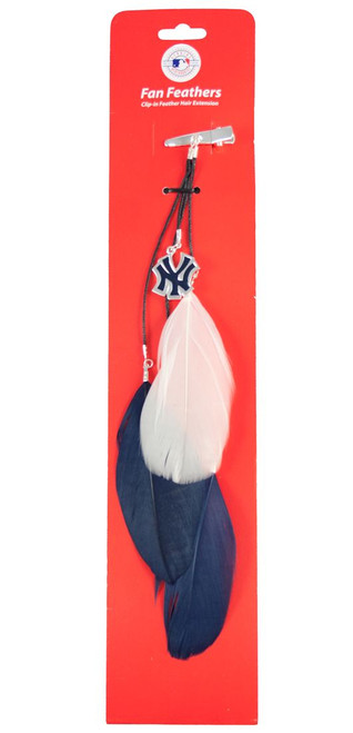 New York Yankees Team Color Feather Hair Clip