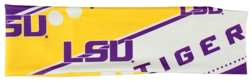 LSU Tigers Stretch Patterned Headband - New Logo