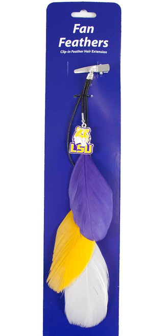 LSU Tigers Team Color Feather Hair Clip