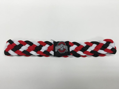 Ohio State Buckeyes 6 Braid Braided Headband