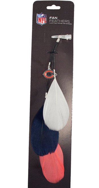 Chicago Bears Team Color Feather Hair Clip