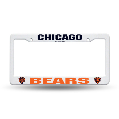 Chicago Bears White Plastic Frame