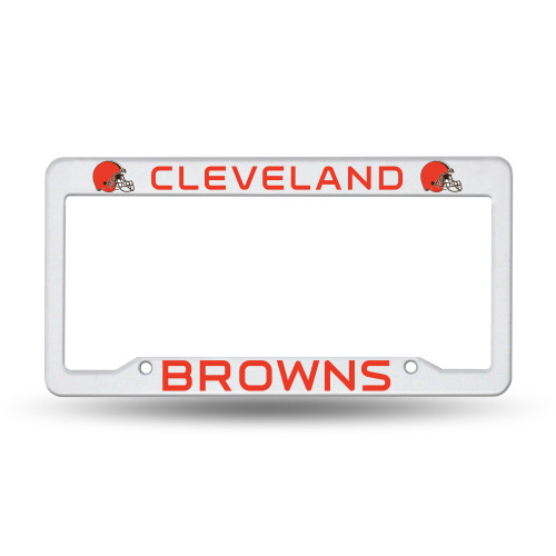 Cleveland Browns White Plastic Frame