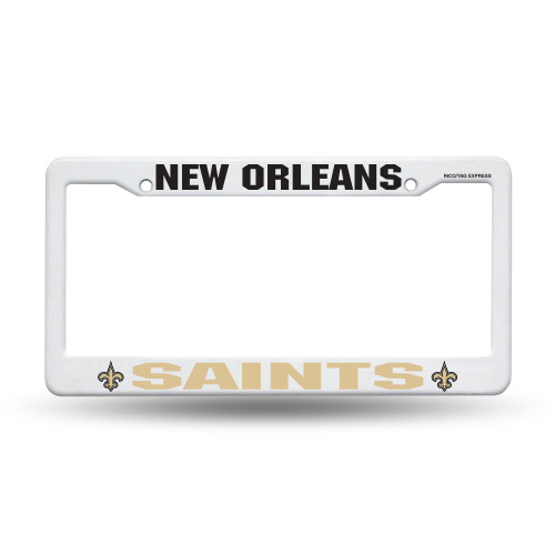 New Orleans Saints White Plastic Frame