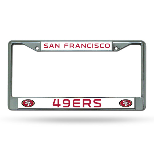 San Francisco 49ers Chrome License Plate Frame