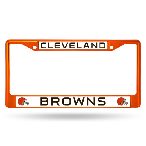 Cleveland Browns Colored License Plate Frame Orange