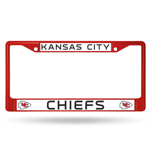 Kansas City Chiefs Colored License Plate Frame Red