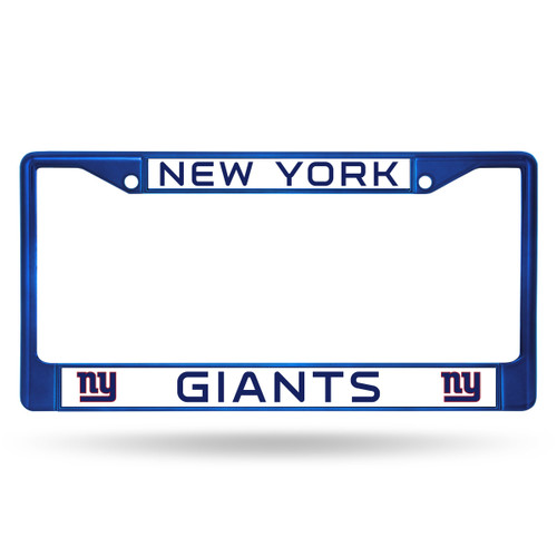 New York Giants Colored License Plate Frame Blue
