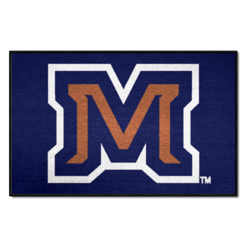 Montana State University - Montana State Grizzlies Starter Mat "Stylized M" Logo Blue