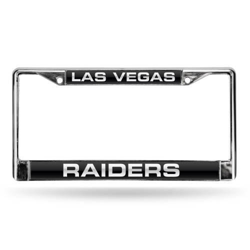 Las Vegas Raiders Laser Chrome License Plate Frame LV