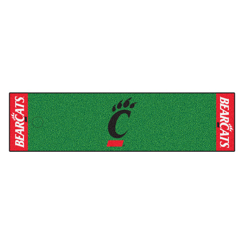 University of Cincinnati - Cincinnati Bearcats Putting Green Mat Claw C Primary Logo Green