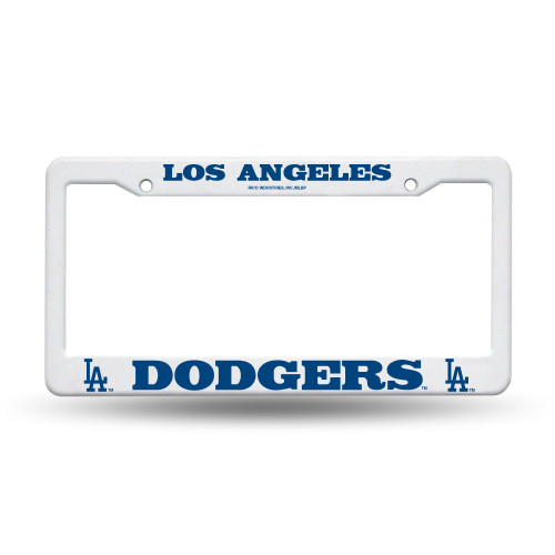 Los Angeles Dodgers White Plastic Frame