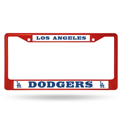 Los Angeles Dodgers Colored License Plate Frame Red