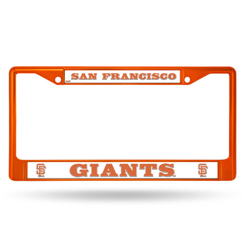 San Francisco Giants Colored License Plate Frame Orange
