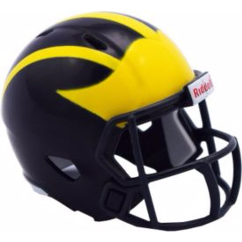 Michigan Wolverines Helmet Riddell Pocket Pro Speed Style