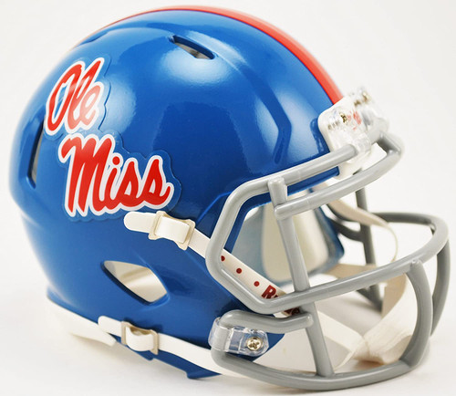 Mississippi Rebels Speed Mini Helmet - Powder Blue