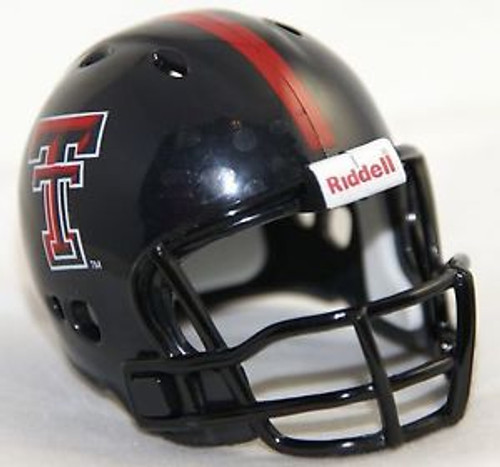Texas Tech Red Raiders Helmet Riddell Pocket Pro VSR4 Style Bulk No Packaging