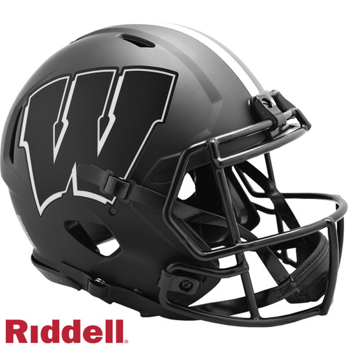 Wisconsin Badgers Helmet Riddell Authentic Full Size Speed Style Eclipse Alternate